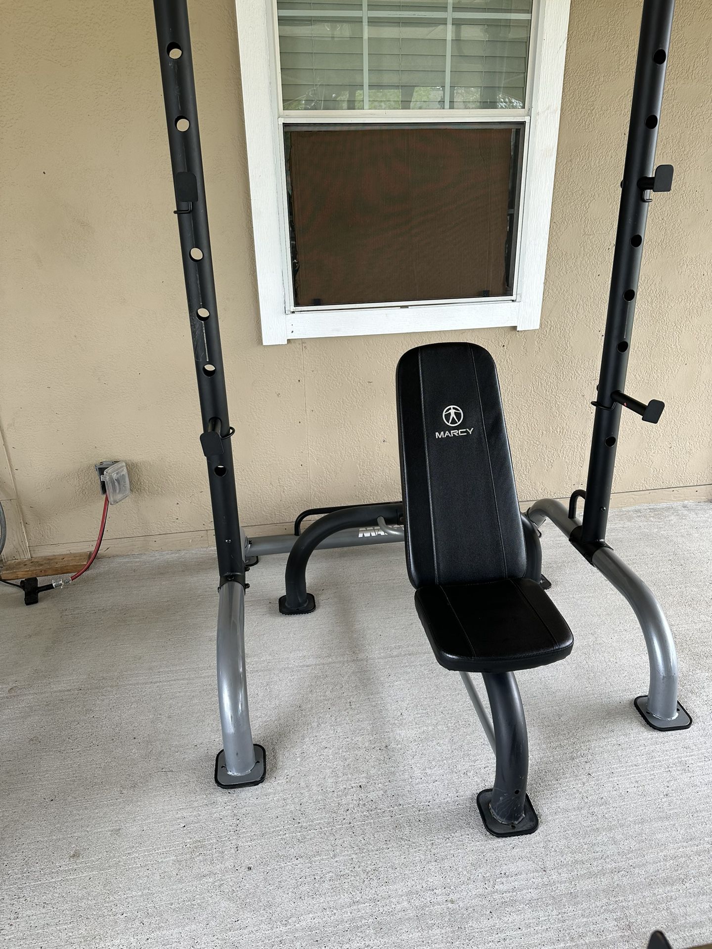 Marcy Pull-up and push-up station adjustable Rack & bench $270   
