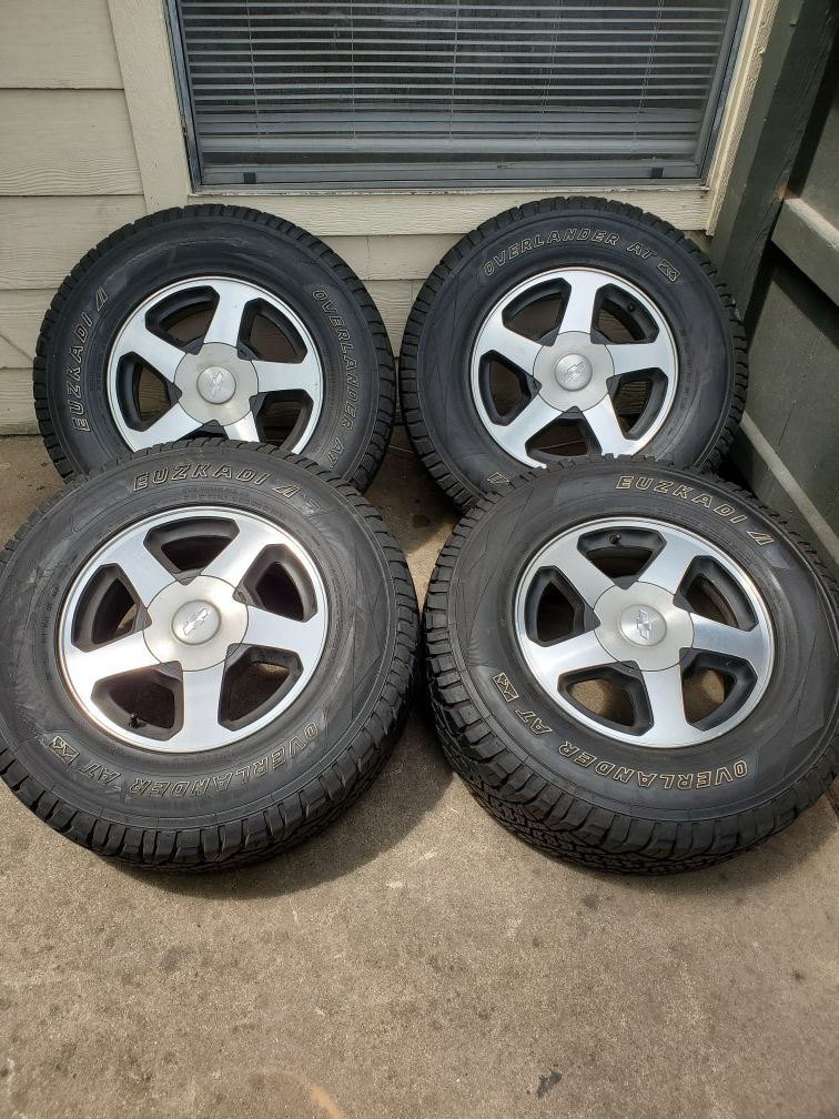 Trailblazer tires and rims