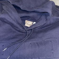dark blue puma hoodie 
