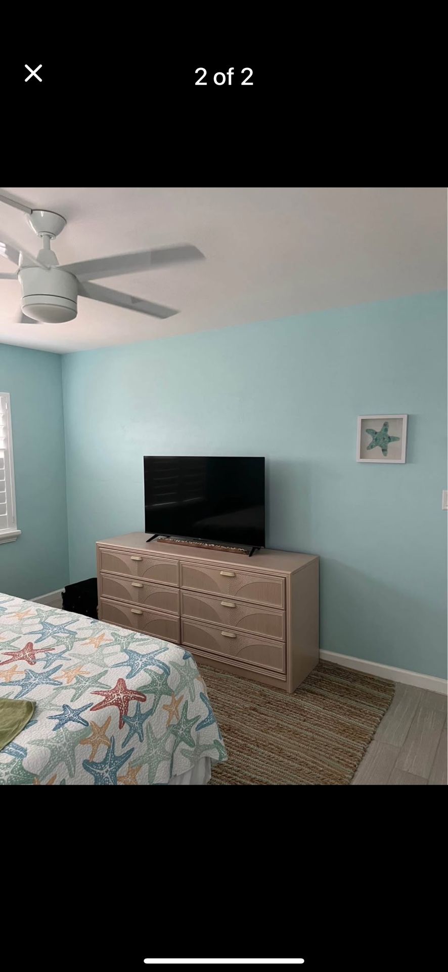 King Headboard, One Nightstand, Dresser, And Matching Mirror Not Displayed 
