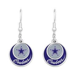 DALLAS COWBOYS JEWELRY EARRINGS STACKED DISK