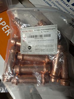 10pcs 1/2 press extended coupler  fitting