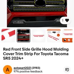 2024 Tocoma Grille Inserts. Brand New