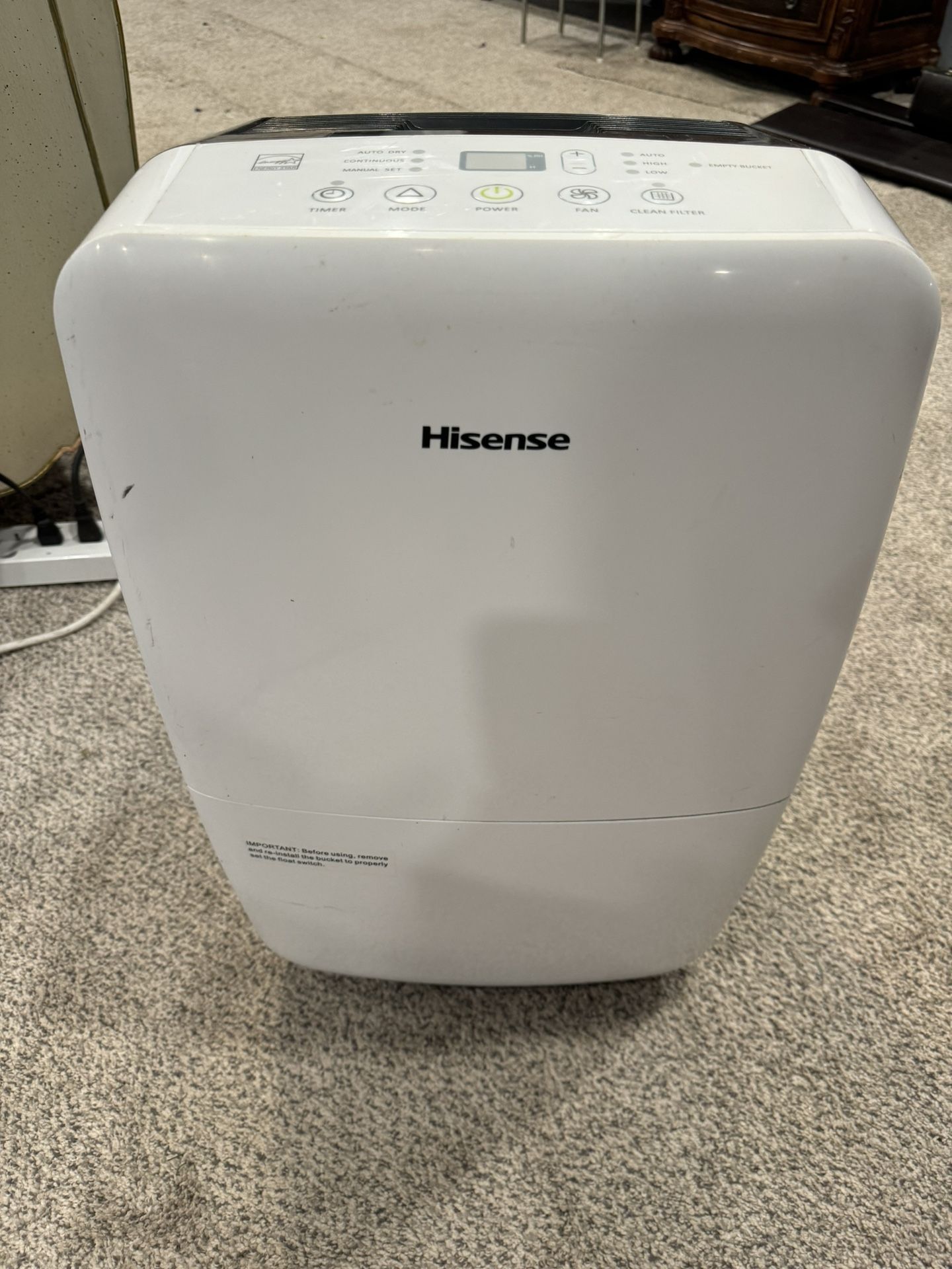 Hisense Dehumidifier 50pint DH-50K1SDLE