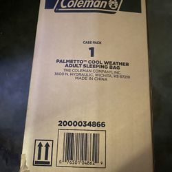 Coleman Palmetto Cool Weather Adult Sleeping Bad (Red)