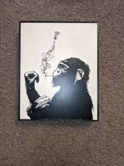 Smoking Monkey Wall Art