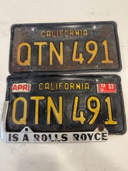 Vintage License plates