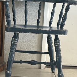 Blue antique pine chair.    2 Set 