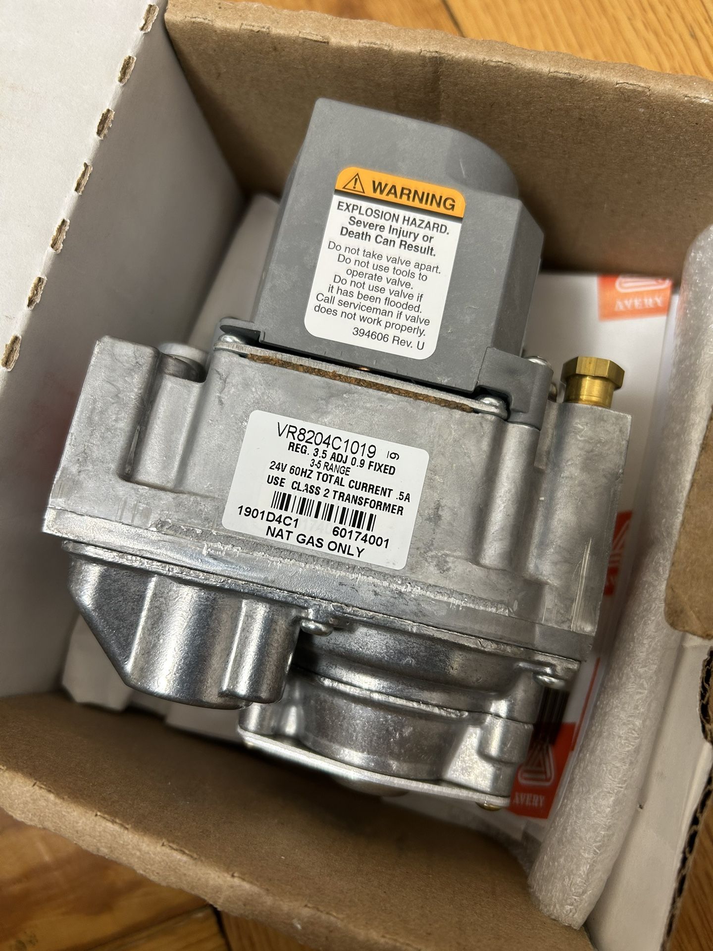 Honeywell Dual Valve Gas Control