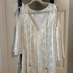 Plus Size Sheer Blouse, Size 1X