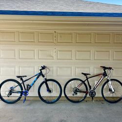 Both DEORE Giant Roam 2 29/M and GT Aggressor Pro S/27.5 fully upgraded mountain bikes