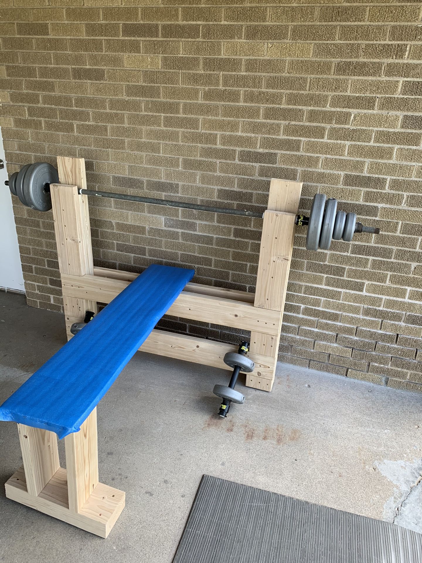 Wood Olympic Bench Press