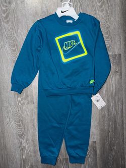 Nike Kids Sweatsuit Set Teal Two-Piece