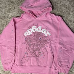 Light Pink Web Sp5der Hoodie