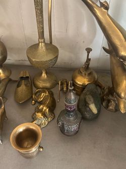 17 pieces brass vintage
