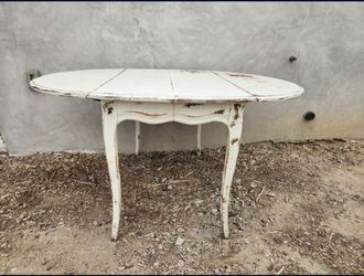 Dining Table Shabby Chic Peasant Provincial Foldable