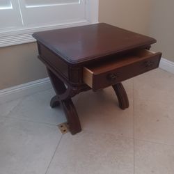 Solid Wood Sturdy Night Stand Side Table Good Condition