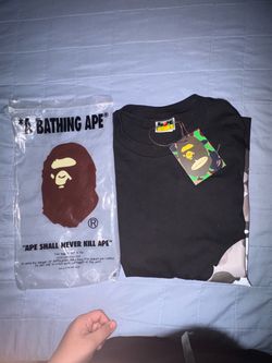 BAPE A Bathing Ape Black Camo T-Shirt