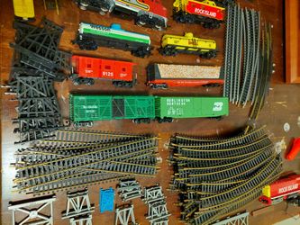 Tyco train set santa cheap fe