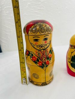 Vintage Family Man Matryoshka Nesting Doll 4pc/5"