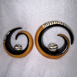 Set Of 2 Abstract Ceramic Sculptures 