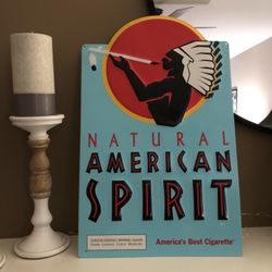 American Spirit Tin Sign