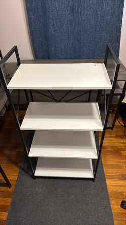 5-Tier Bookshelf with Metal Frame