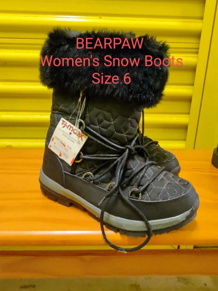 Bearpaw Women's Winter Snow Boots Size 6