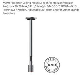 XGIMI X-Roof Adjustable Hanger Ceiling Bracket XGIMI Projector Accessories X-Roof for XGIMI H2 H1 Z6 Adjustable 20-40cm