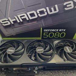Rtx 5080 MSI Shadow 3x OC 16gb Nvidia Graphics Card Gpu Pcie 5.0