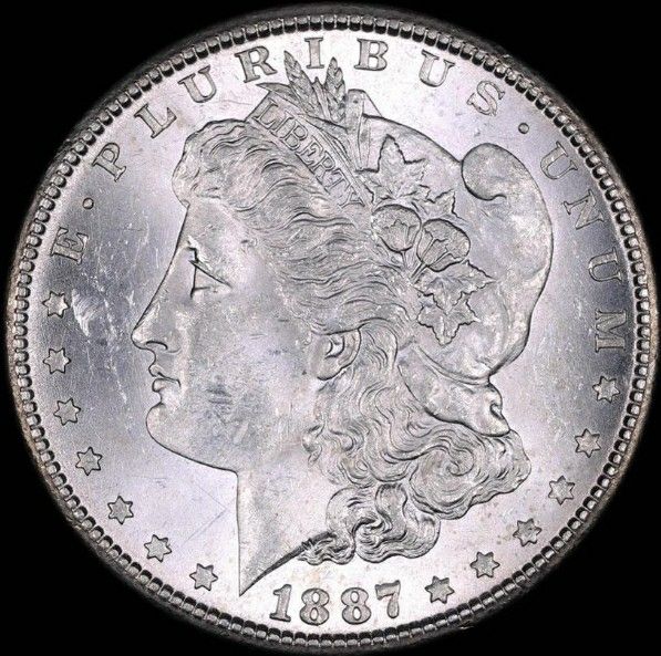 1887 S MORGAN SILVER DOLLAR COIN GEM BU UNC MS+++ **KEY DATE**
