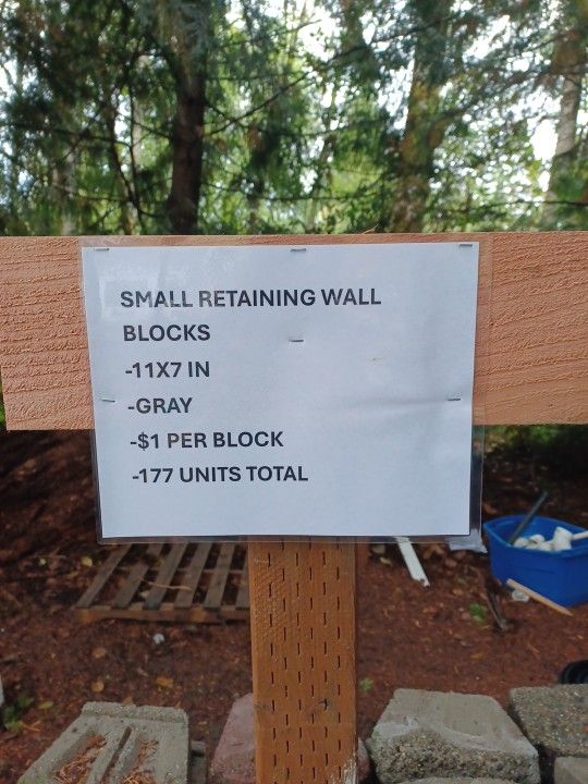 Small Retaining Wall Blocks 11inx7in