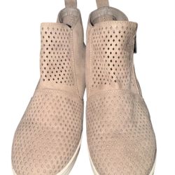 Hidden Wedge Heel Zip Sneaker Booties