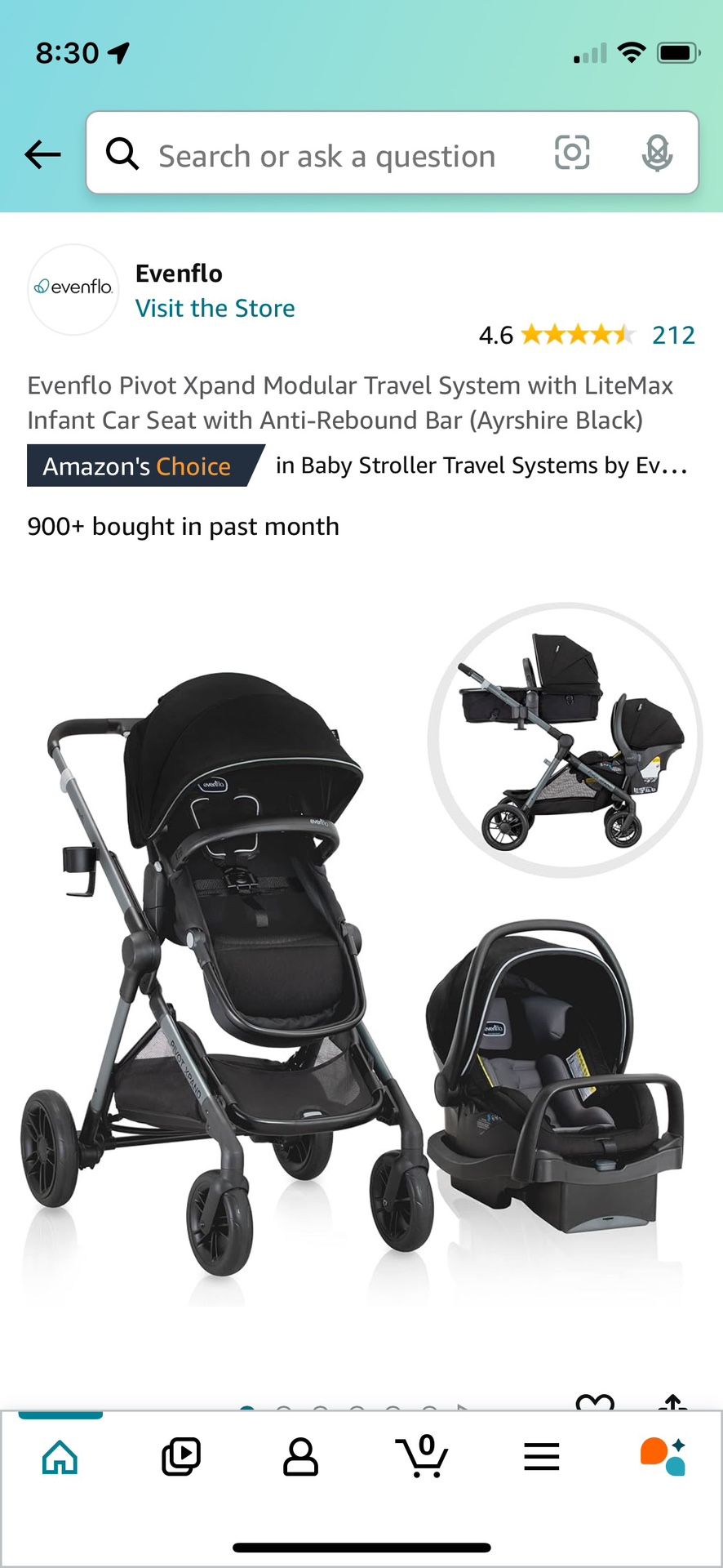 Evenflo Pivot Xpand stroller