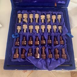 Travel Sized Marble Chessboard
