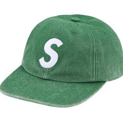Supreme Pigment Coated Canvas S Logo Cap 