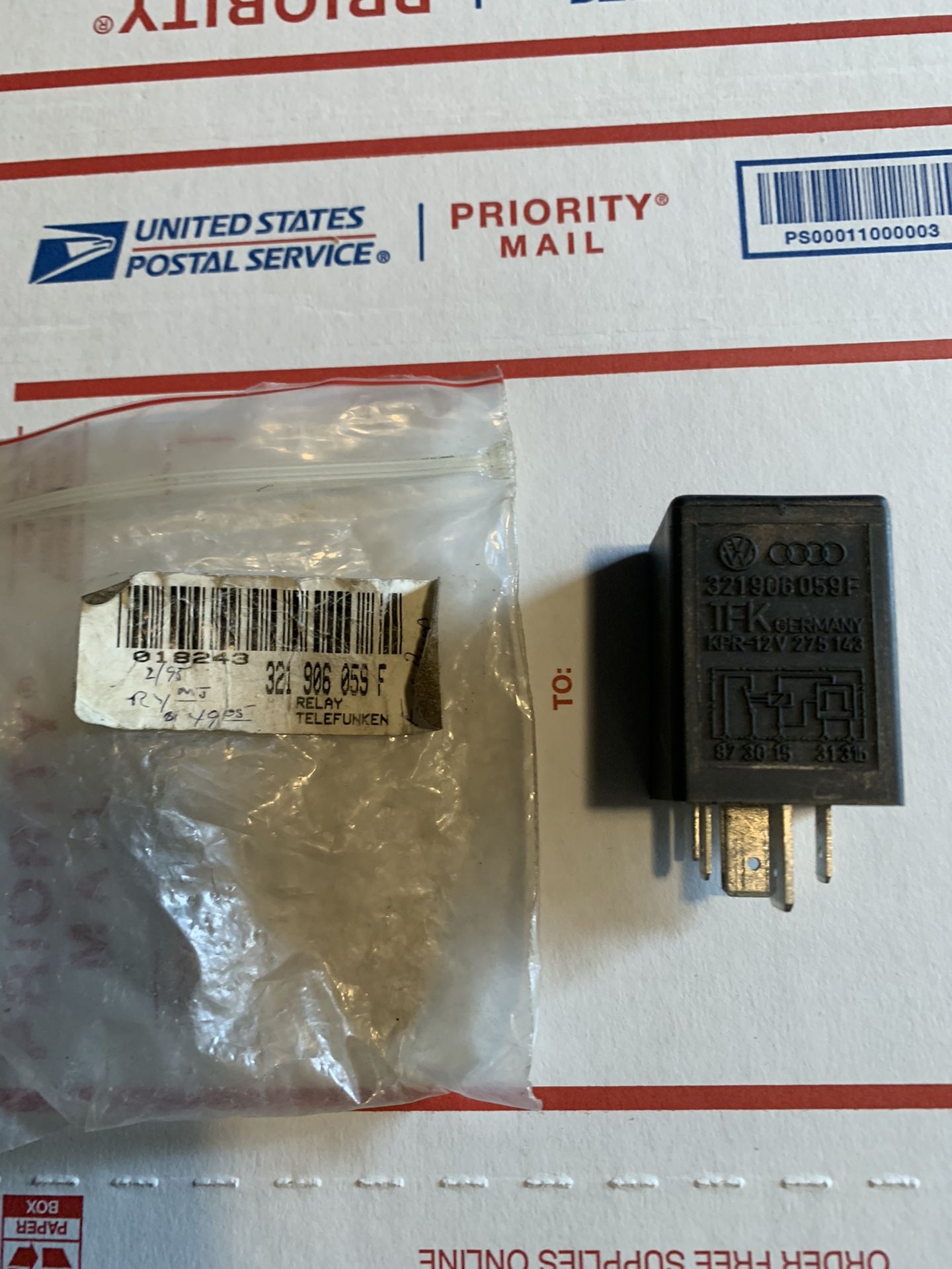 Vw Audi Fuel Pump Relay 5 Pin Old Style New