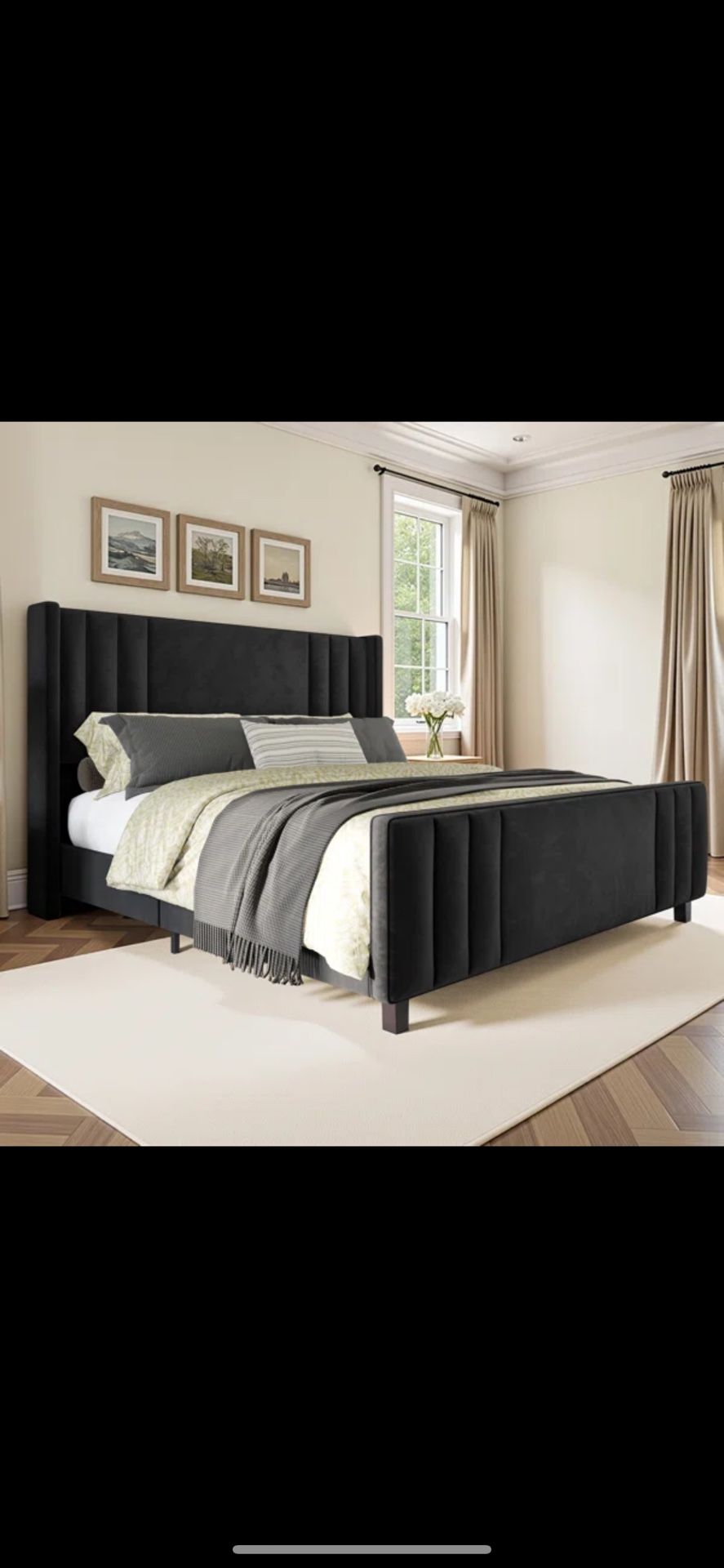 King Size Bed Frame  100$