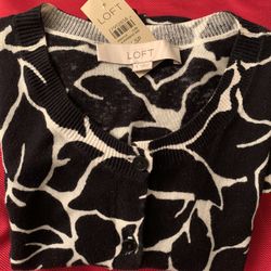 ❤️ LOFT Long Sleeve Button Down Sweater, LOFT Long Sleeve Top, LOFT Lightweight Sweater, Ann Taylor Loft Shirt 
