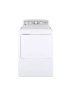 GE - 7.2 cu. ft. Electric Dryer in White with Sensor Dry