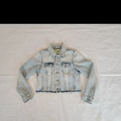 Off White Virgil Abloh Women's Size 40 Jacket Denim Cropped 