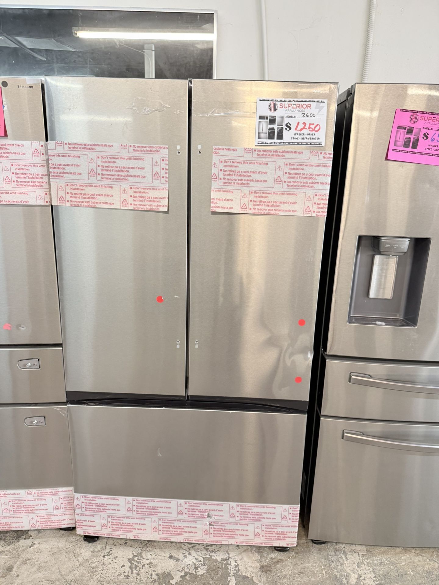 3 DOOR SAMSUNG BESPOKE FRIDGE VERY ELEGANT