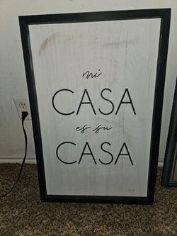 Mi casa es us casa decor sign