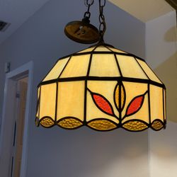Vintage Beautiful Hanging Stained Multicolored Reto  Lamp