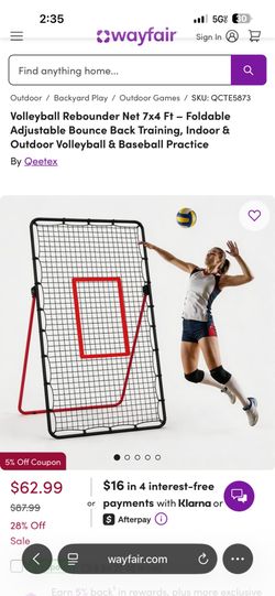 Volleyball rebound net