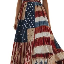 Fourth Of July Flag Dress Size Medium (NEW)