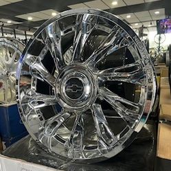 22” Chevy MF837 Chrome RepsBrand New in Stock Today
