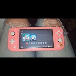 Special edition animal crossing coral switch lite