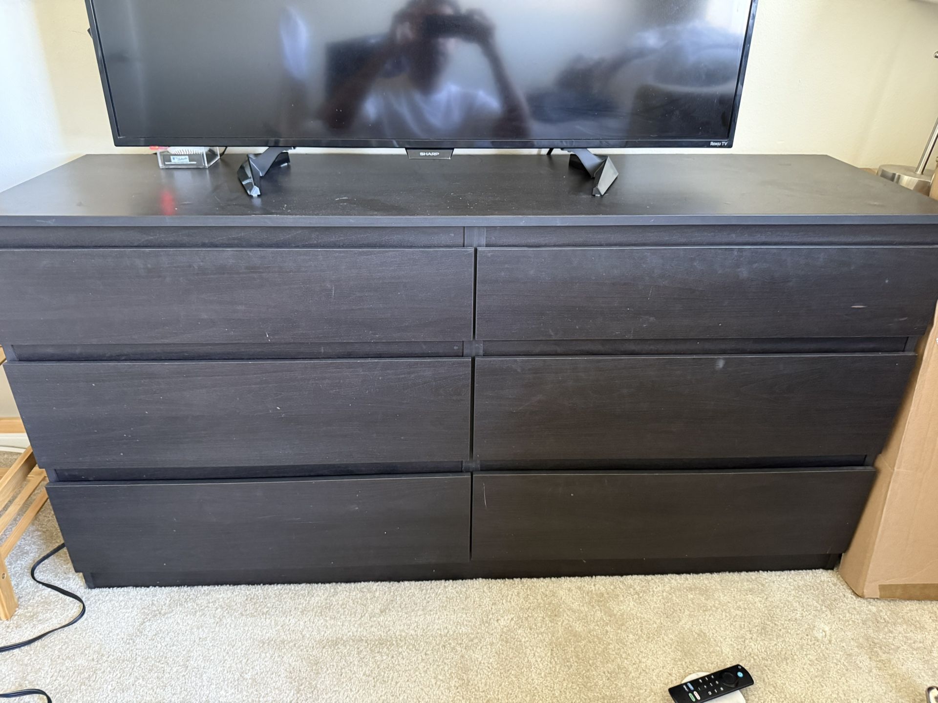 Black Wooden Dresser