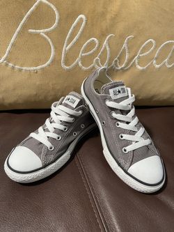 Converse All Star gray sneakers size 2M